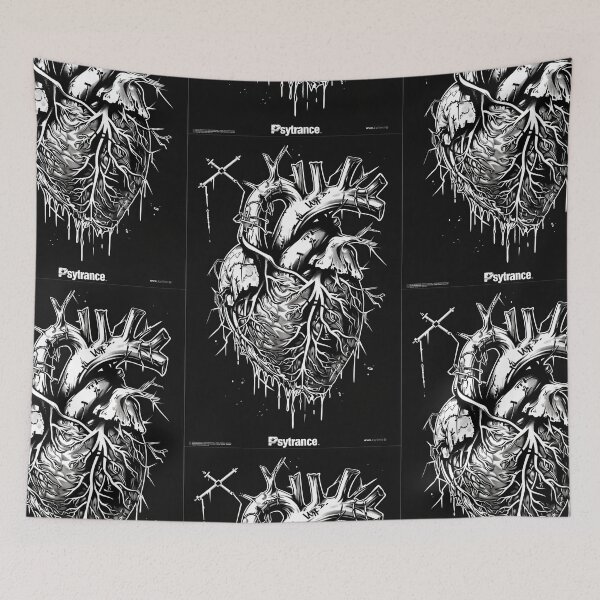 Item preview, Heart of Psytrance in Psychodelic dark style Love designed and sold by Piotrek0001.