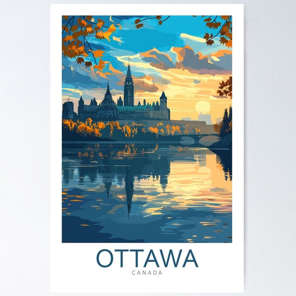 Item preview, Ottawa Canada - North America - Travel art designed and sold by Marciolini.