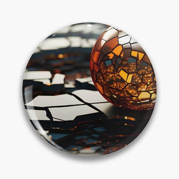 Item preview, Geometric - Sphere Orange and Grey designed and sold by KootenayDesigns.