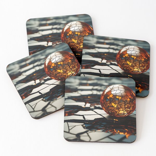 Item preview, Geometric - Sphere Orange and Grey designed and sold by KootenayDesigns.