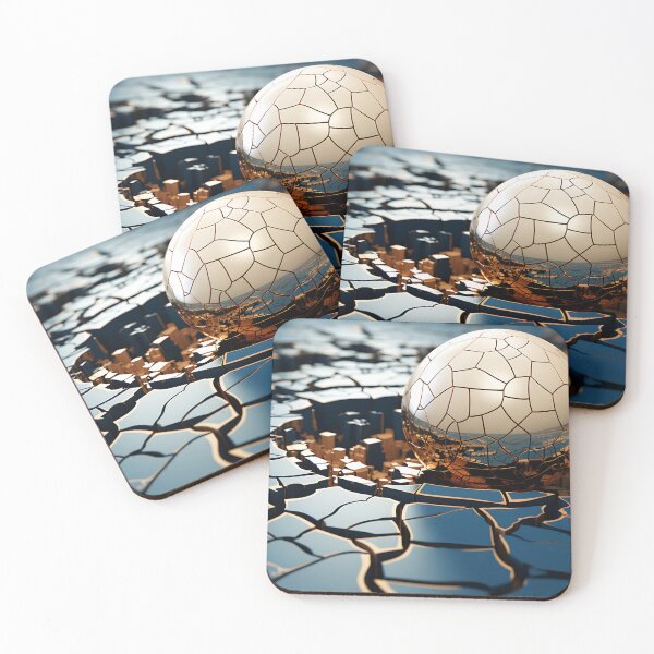 Item preview, Geometric - Sphere White and Blue designed and sold by KootenayDesigns.