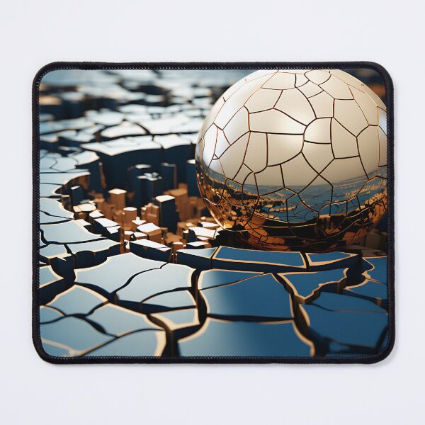 Item preview, Geometric - Sphere White and Blue designed and sold by KootenayDesigns.