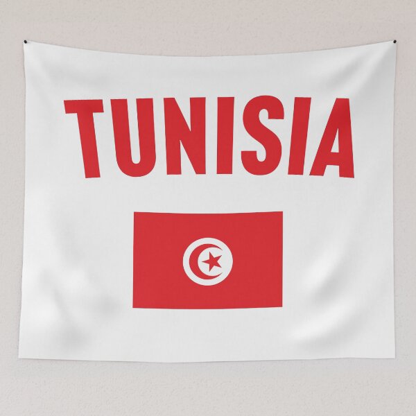 Artikelvorschau, Tunesien Flagge entworfen und verkauft von PaulSDesign.