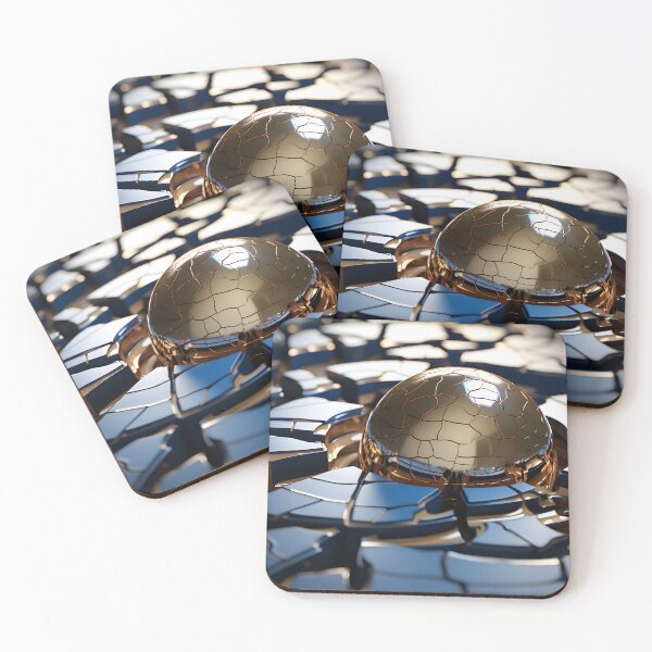 Item preview, Geometric - Spheres Gold and Blue designed and sold by KootenayDesigns.