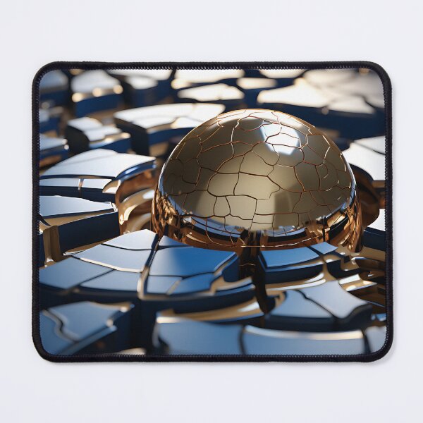 Item preview, Geometric - Spheres Gold and Blue designed and sold by KootenayDesigns.