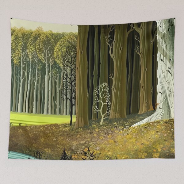 Item preview, Eyvind Earle, 1916-2000 United States, Original Paintings by Eyvind Earle, Eyvind Earle Magic Realism designed and sold by J-Oua.