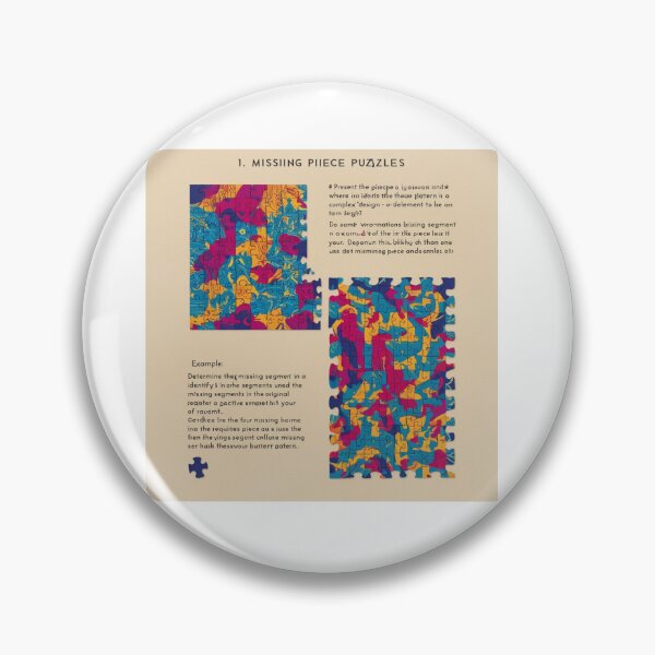 Item preview, Colorful Jigsaw Puzzle Challenge designed and sold by merve02shop.