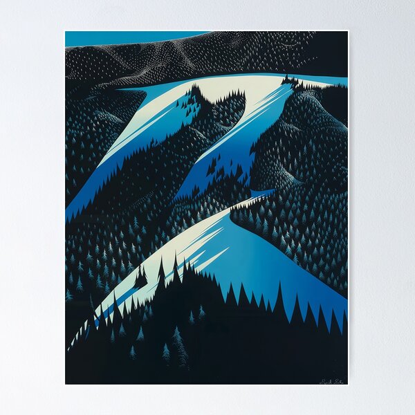 Item preview, Eyvind Earle, 1916-2000 United States, Original Paintings by Eyvind Earle, Eyvind Earle Magic Realism designed and sold by J-Oua.