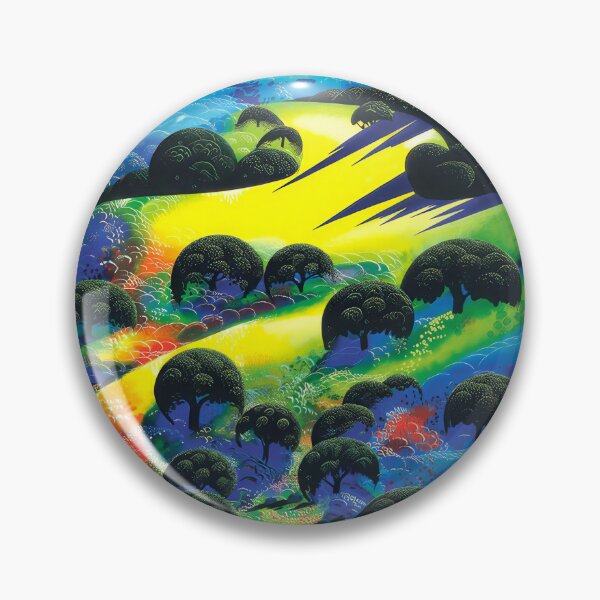 Item preview, Eyvind Earle, 1916-2000 United States, Original Paintings by Eyvind Earle, Eyvind Earle Magic Realism designed and sold by J-Oua.