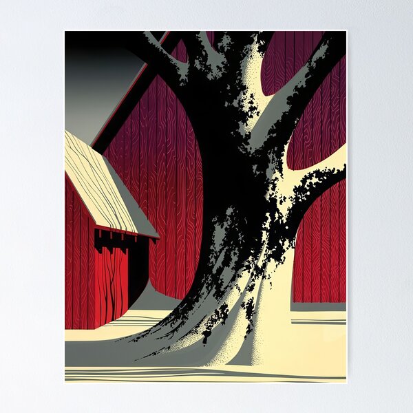 Item preview, Eyvind Earle, 1916-2000 United States, Original Paintings by Eyvind Earle, Eyvind Earle Magic Realism designed and sold by J-Oua.