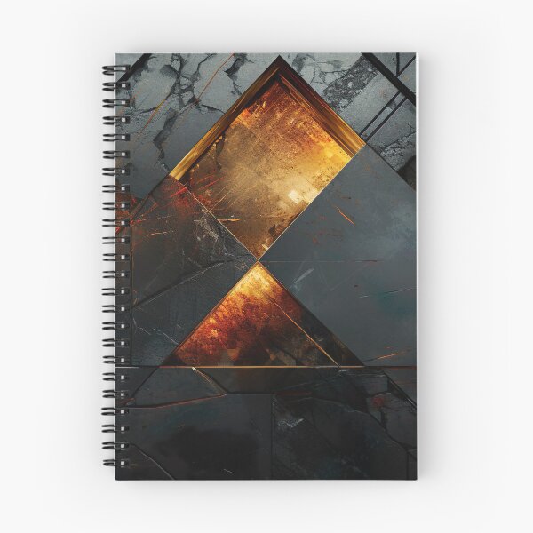 Item preview, Geometric - Triangle Orange and Grey designed and sold by KootenayDesigns.