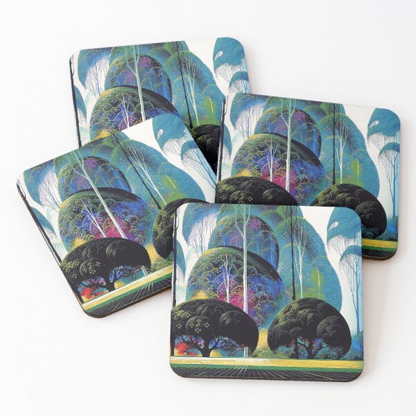 Item preview, Eyvind Earle, 1916-2000 United States, Original Paintings by Eyvind Earle, Eyvind Earle Magic Realism designed and sold by J-Oua.
