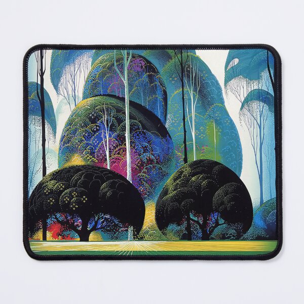 Item preview, Eyvind Earle, 1916-2000 United States, Original Paintings by Eyvind Earle, Eyvind Earle Magic Realism designed and sold by J-Oua.