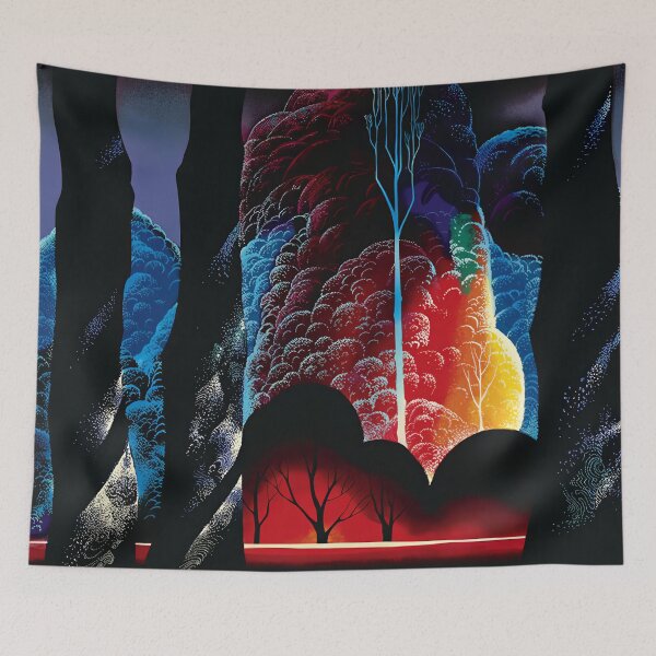 Item preview, Eyvind Earle, 1916-2000 United States, Original Paintings by Eyvind Earle, Eyvind Earle Magic Realism designed and sold by J-Oua.