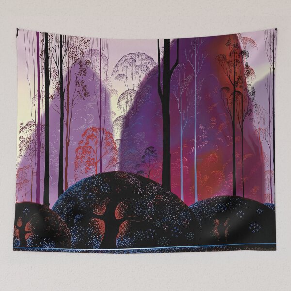 Item preview, Eyvind Earle, 1916-2000 United States, Original Paintings by Eyvind Earle, Eyvind Earle Magic Realism designed and sold by J-Oua.