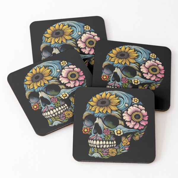 Item preview, Skull Flower - Van goh inspired designed and sold by JopangStyles.