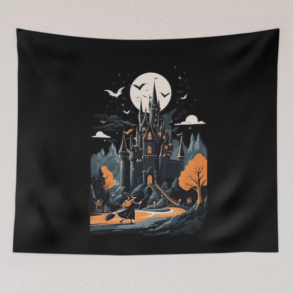Item preview, Spooky Haunted Castle Magical Haunted Castle designed and sold by LuminOrb.