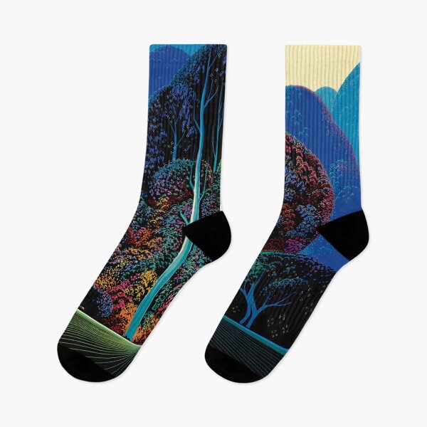 Item preview, Eyvind Earle, 1916-2000 United States, Original Paintings by Eyvind Earle, Eyvind Earle Magic Realism designed and sold by J-Oua.