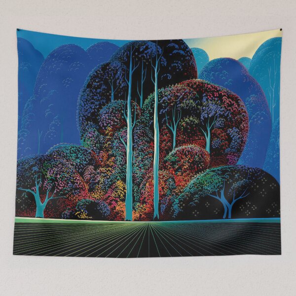 Item preview, Eyvind Earle, 1916-2000 United States, Original Paintings by Eyvind Earle, Eyvind Earle Magic Realism designed and sold by J-Oua.