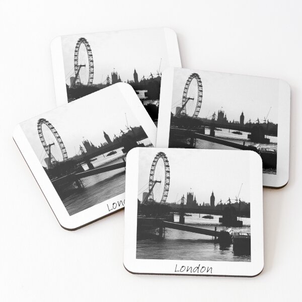 Item preview, London skyline silhouette over the Thames  designed and sold by WheresTheTShirt.