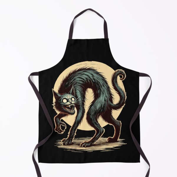 Item preview, Creepy Cat Black Witch Cat Halloween designed and sold by LuminOrb.