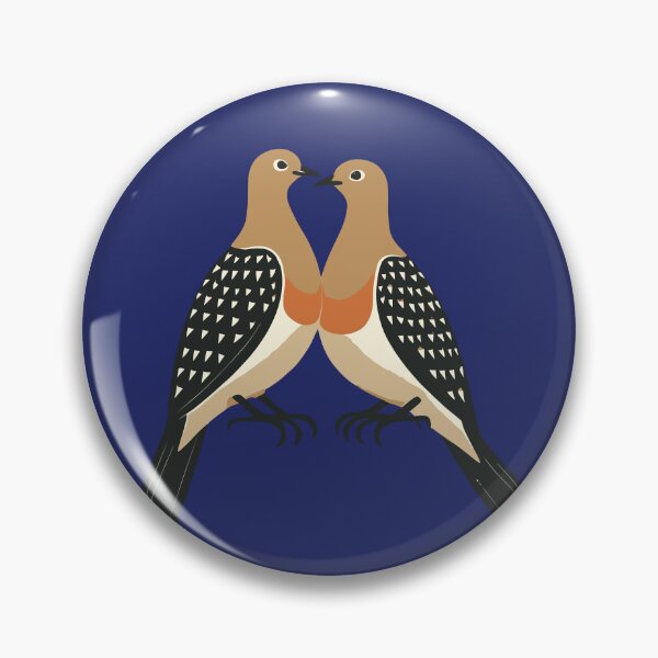 Item preview, Two Turtle Doves Cut-Out Stencil Retro Style 5 designed and sold by taiche.