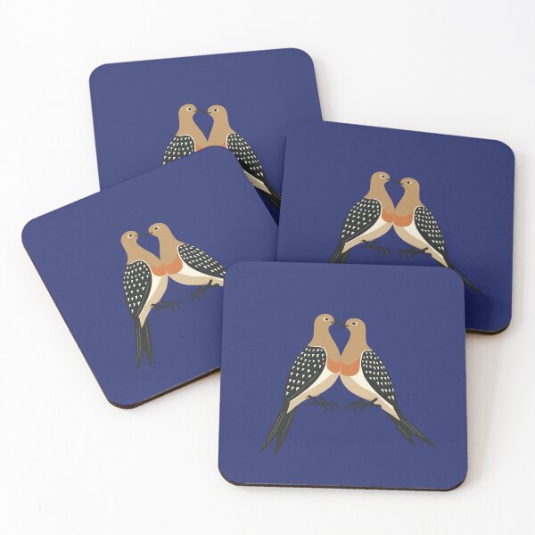 Item preview, Two Turtle Doves Cut-Out Stencil Retro Style 5 designed and sold by taiche.