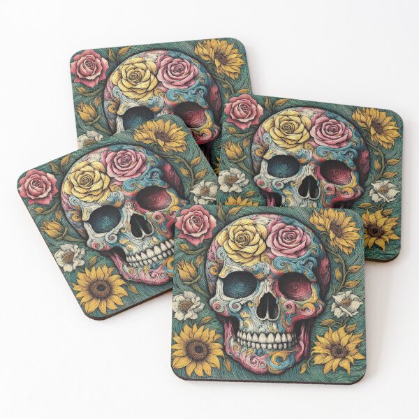 Item preview, Skull Flower - Van goh inspired 2 designed and sold by JopangStyles.
