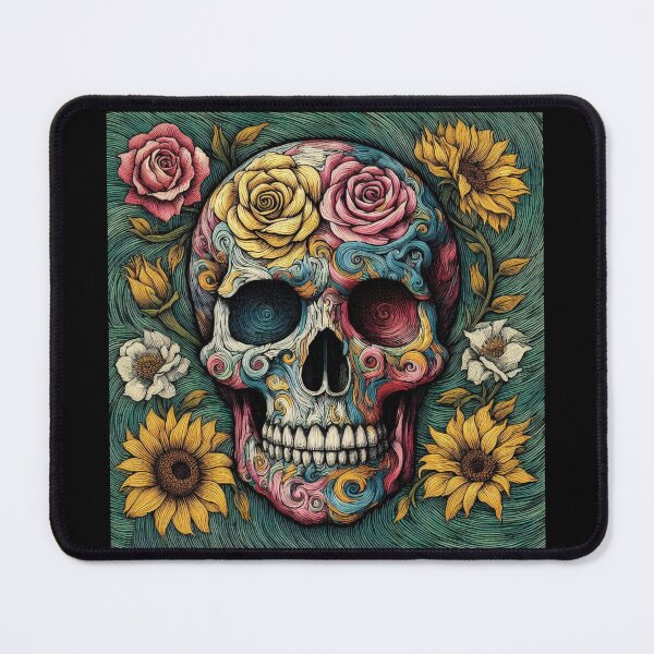 Item preview, Skull Flower - Van goh inspired 2 designed and sold by JopangStyles.