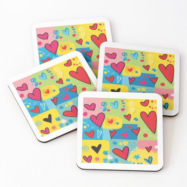 Item preview, Multicolor hearts designed and sold by SARA24designs.