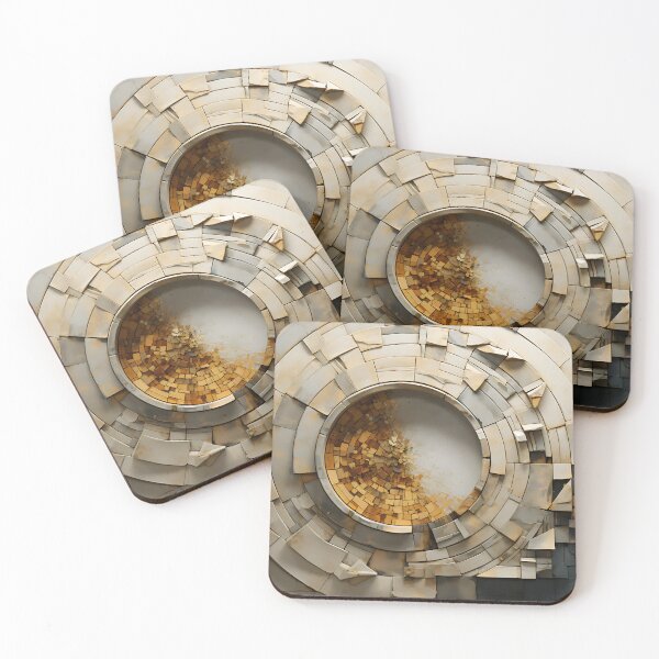 Item preview, Geometric - Wall Circle Beige and Grey designed and sold by KootenayDesigns.