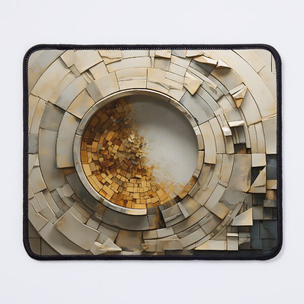 Item preview, Geometric - Wall Circle Beige and Grey designed and sold by KootenayDesigns.