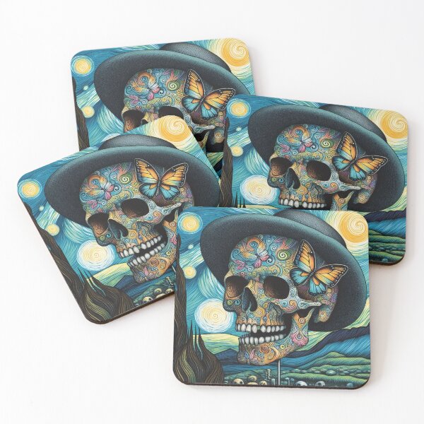 Item preview, Skull Flower - Van goh inspired 3 designed and sold by JopangStyles.