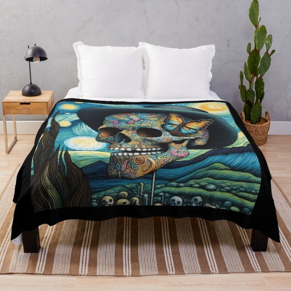 Item preview, Skull Flower - Van goh inspired 3 designed and sold by JopangStyles.