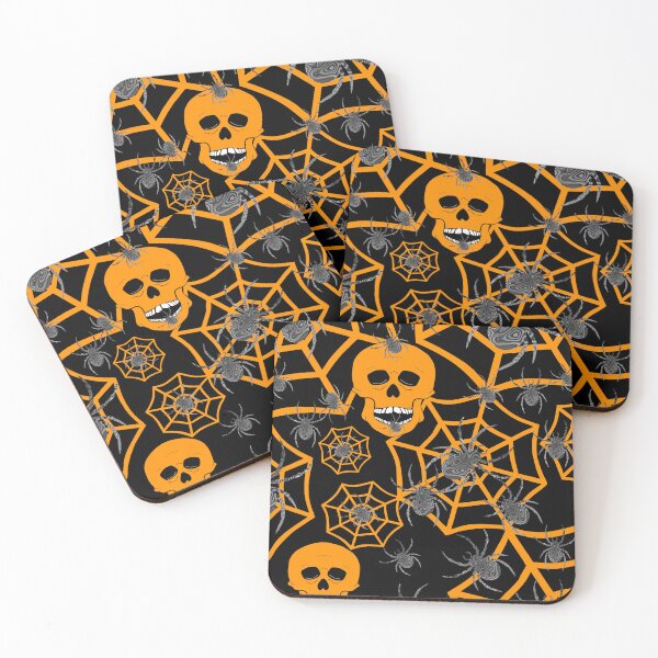 Item preview, ORANGE Skull Halloween designed and sold by Sartoris Art.