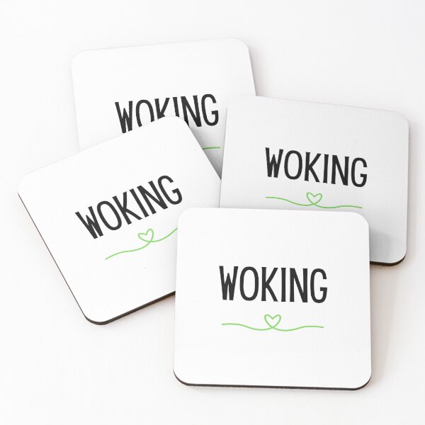 Item preview, Woking with Green Heart – Hometown Pride - That Surrey Life designed and sold by ThatSurreyLife.
