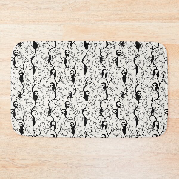 Item preview, "Ghostly Damask" - Dark Print with Skulls designed and sold by Raul Divaine.