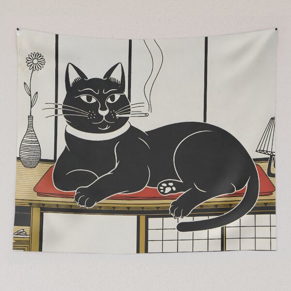 Item preview, Smoking Cat designed and sold by RetroGear.