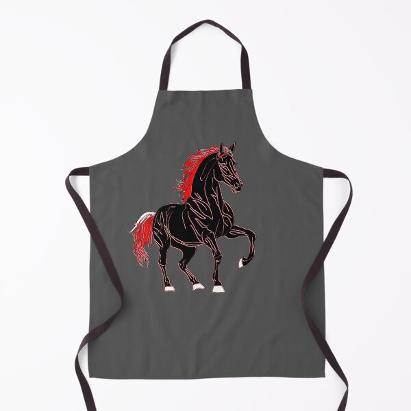 Item preview, Dynamic Black and Red Horse Illustration designed and sold by 4rpixs.