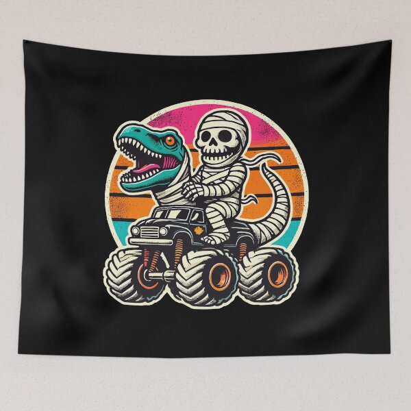 Item preview, Dinosaur On Monster Truck Motorsport Lover designed and sold by LuminOrb.