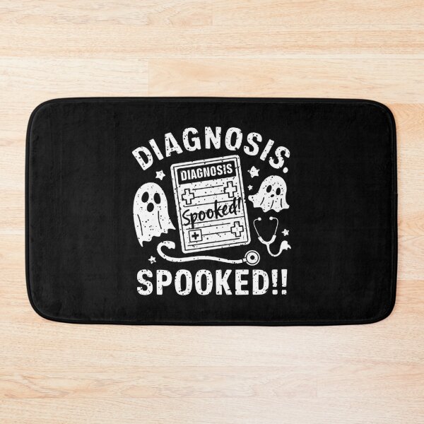 Item preview, Diagnosis: spooked, funny doctor and medicine Halloween designed and sold by NoetherSym.