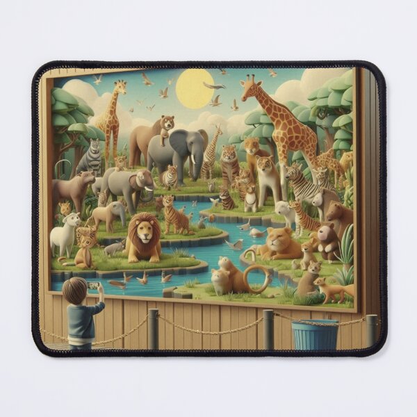 Item preview, Child Exploring the Zoo: A Colorful Animal Adventure designed and sold by choder61.
