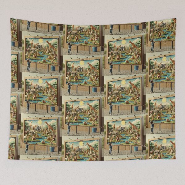 Item preview, Child Exploring the Zoo: A Colorful Animal Adventure designed and sold by choder61.