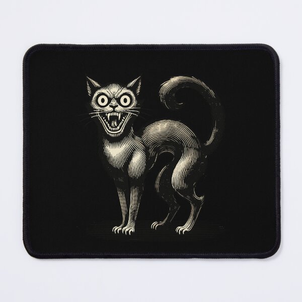 Item preview, Terrible Witch Cat Eerie Horror Cat designed and sold by LuminOrb.