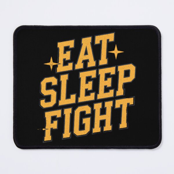 Item preview, Martial arts eat sleep fight BJJ box kick-boxing black designed and sold by Newhyperion.