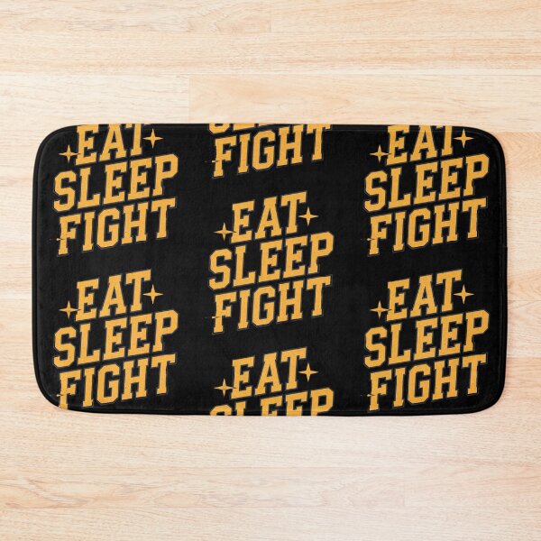 Item preview, Martial arts eat sleep fight BJJ box kick-boxing black designed and sold by Newhyperion.