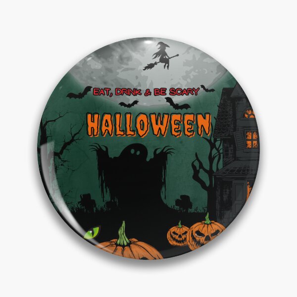 Item preview, Spooky Halloween, Eat Drink & Be Scary designed and sold by ArtPixelHaven.
