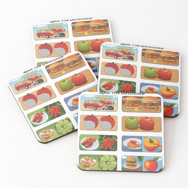 Item preview, Spot the Difference: Fun Food Puzzles designed and sold by merve02shop.