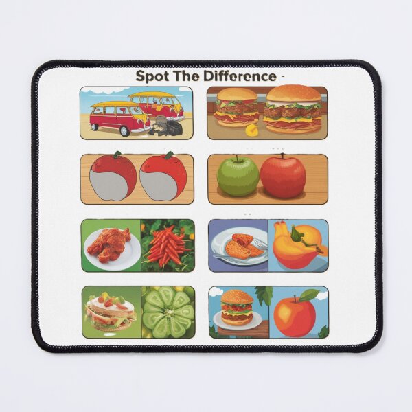 Item preview, Spot the Difference: Fun Food Puzzles designed and sold by merve02shop.