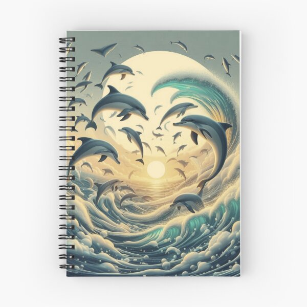 Item preview, Multiple Dolphins Jumping Out of the Sea Pattern designed and sold by choder61.
